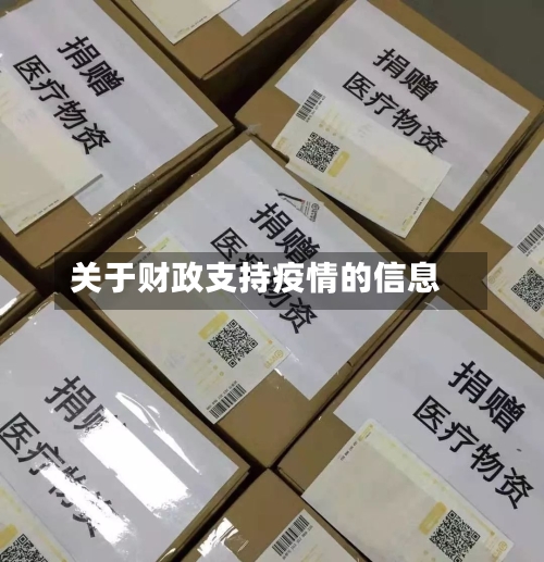 关于财政支持疫情的信息-第2张图片